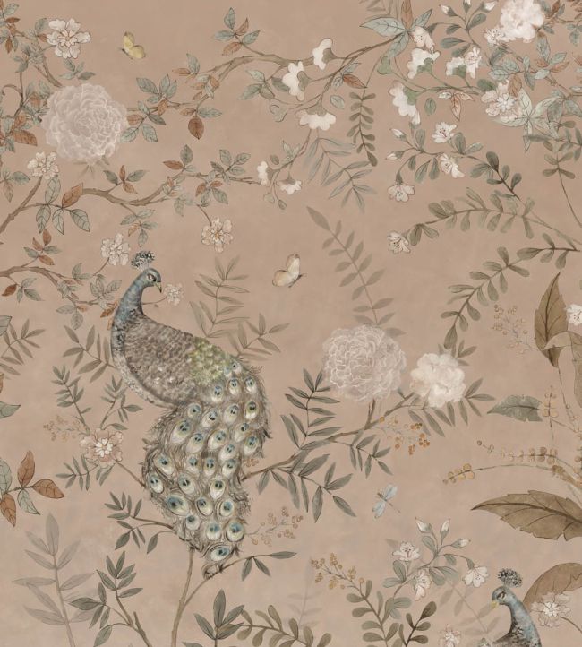 Chinoiserie Wallpaper Mural in Pink by Borastapeter Studio | Jane Clayton Chinoiserie Wallpaper Mural in Pink by Borastapeter Studio | Jane Clayton