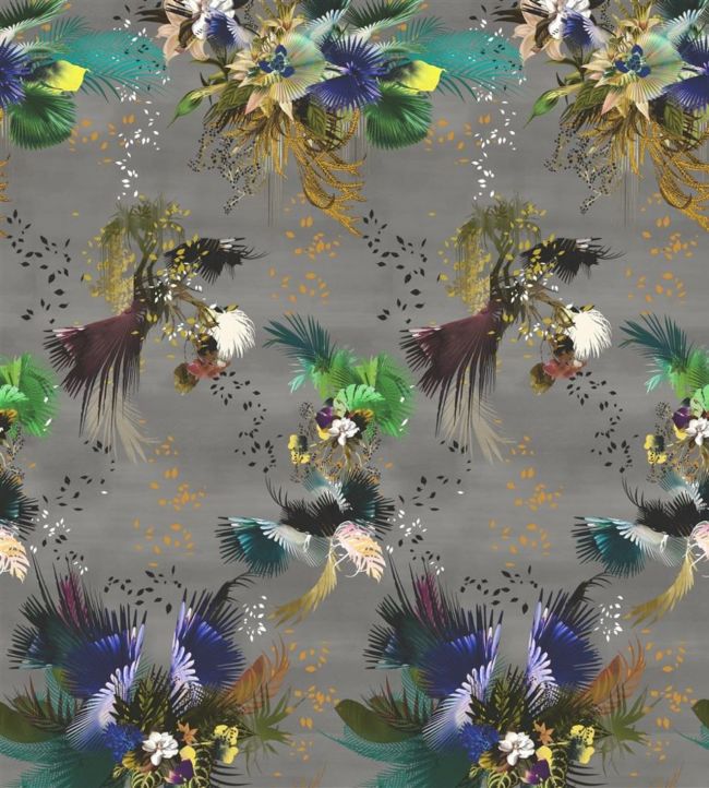 Oiseau Fleur Mural by Christian Lacroix Graphite