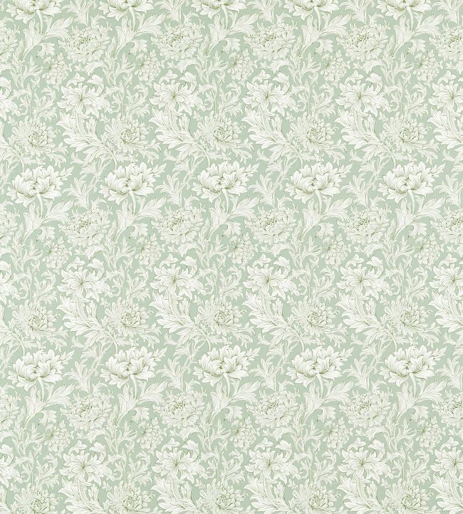 Chrysanthemum Toile Fabric by Morris & Co Willow