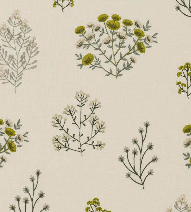 Floris Fabric by Clarke & Clarke Chartreuse