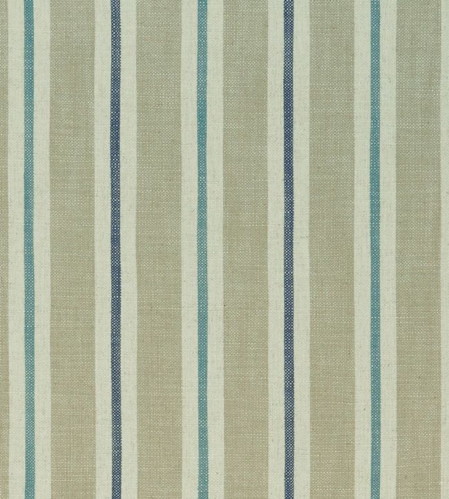Sackville Stripe Fabric by Clarke & Clarke Eau De Nil/Linen
