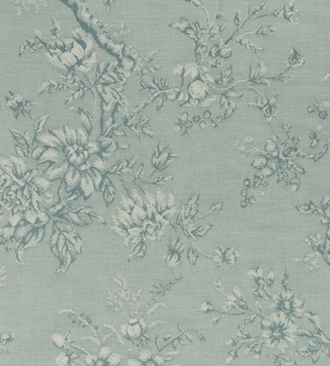Simone Fabric by Clarke & Clarke Eau De Nil