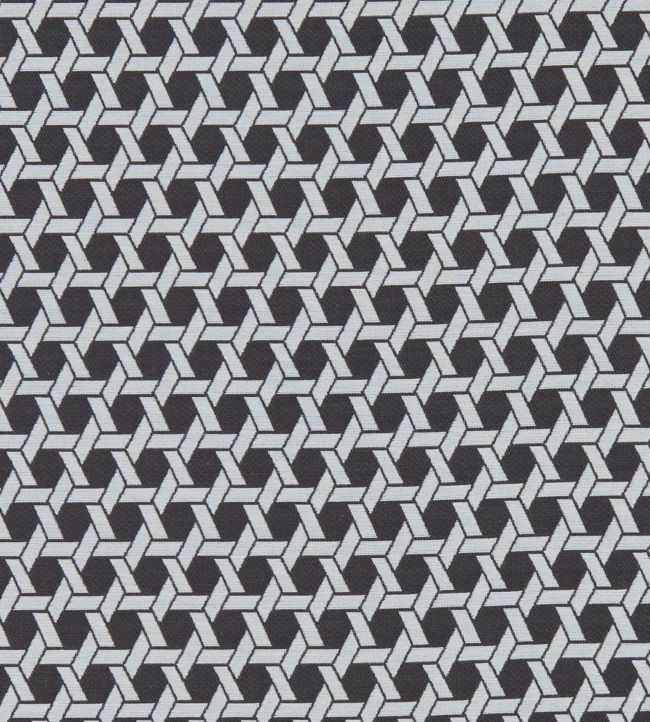 Saturn Fabric by Clarke & Clarke Noir