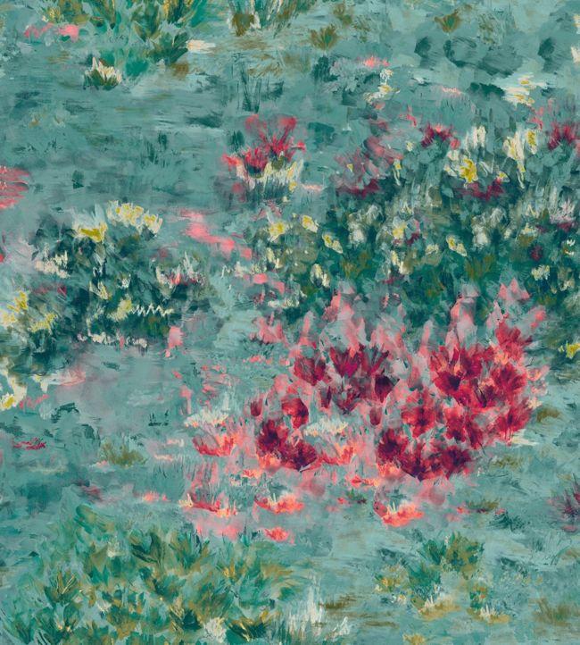 Fiore Fabric by Clarke & Clarke Mineral