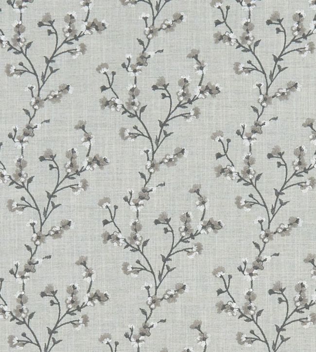 Blossom Fabric by Clarke & Clarke Silver