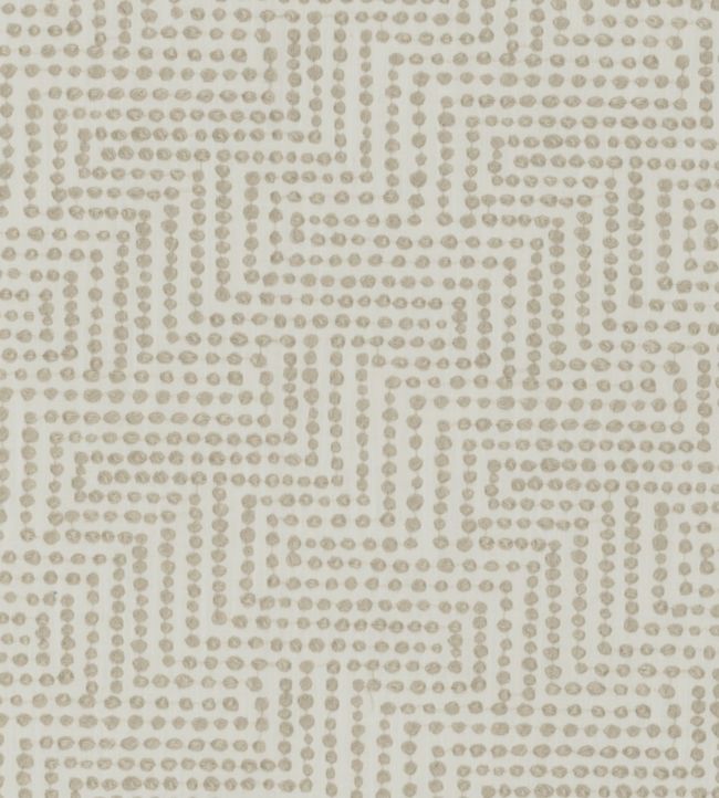 Solitaire Fabric by Clarke & Clarke Ivory/linen