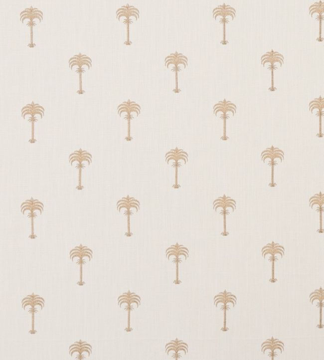 Menara Metallic Fabric by Clarke & Clarke Rose Gold/Ivory