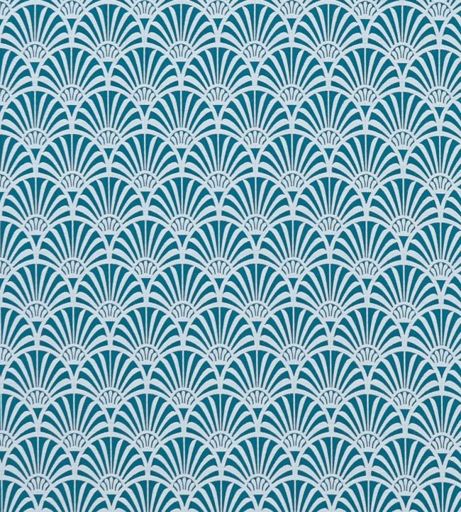 Zellige Fabric by Clarke & Clarke Teal