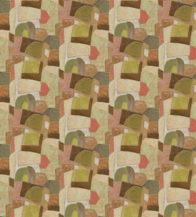 Clay Collage Mural by Designers Guild Terracotta
