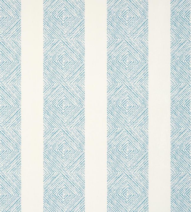 Clipperton Stripe Wallpaper by Anna French Blue/Natural