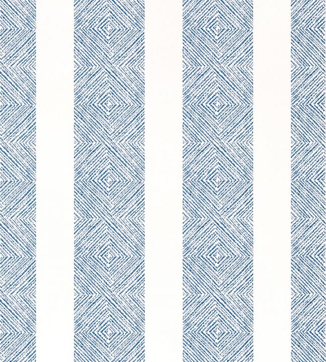 Clipperton Stripe Wallpaper by Anna French Navy