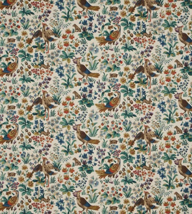 Cluny Fabric by Sanderson Cream/Brown Multi