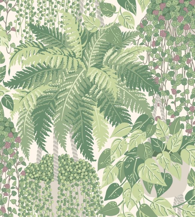 Fern Wallpaper by Cole & Son in Leaf Green & Olive Jane Clayton