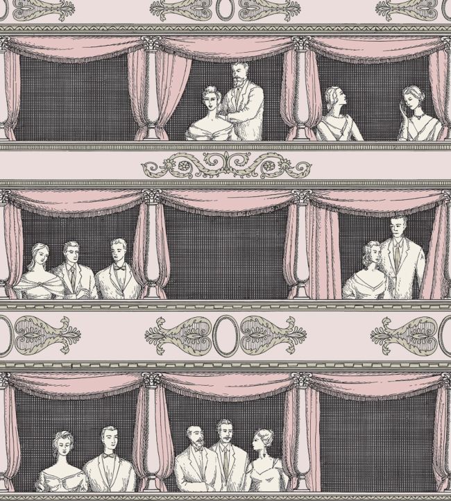Teatro Wallpaper by Cole & Son in Ballet Slipper Jane Clayton