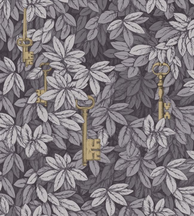 Chiavi Segrete Wallpaper by Cole & Son Slate Blue and Grey