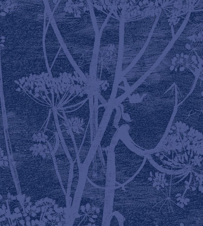 Cow Parsley Velvet Fabric by Cole & Son Hyacinth & Ink