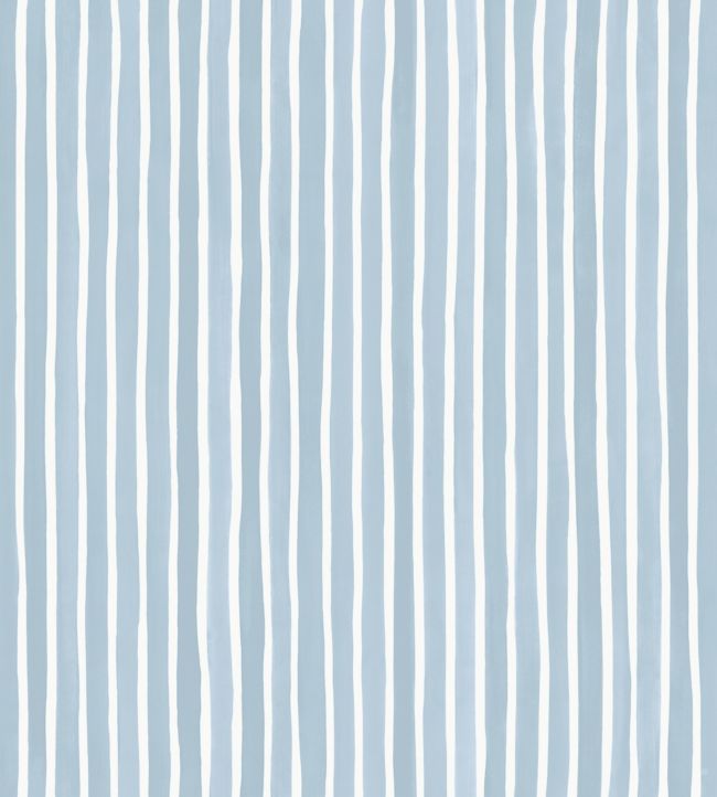 Croquet Stripe Wallpaper by Cole & Son Blue