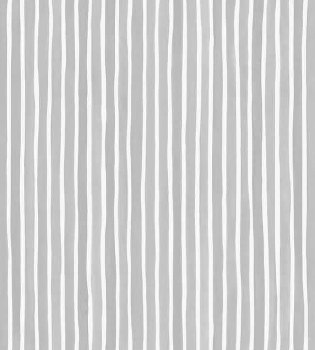 Croquet Stripe Wallpaper by Cole & Son Soft Grey