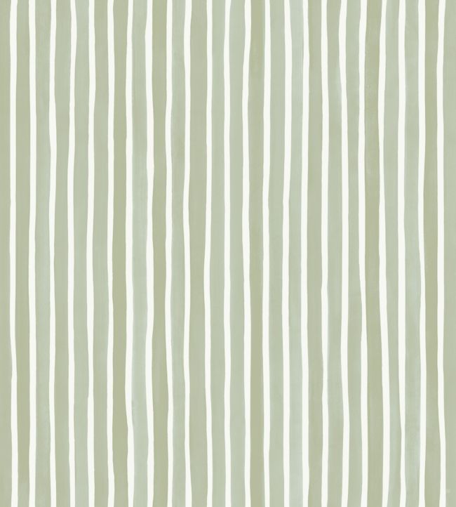 Croquet Stripe Wallpaper by Cole & Son Olive