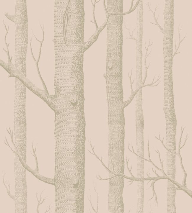 Woods Wallpaper by Cole & Son Pink & Gilver