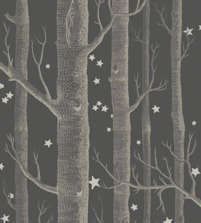 Woods & Stars Wallpaper by Cole & Son in Charcoal Jane Clayton