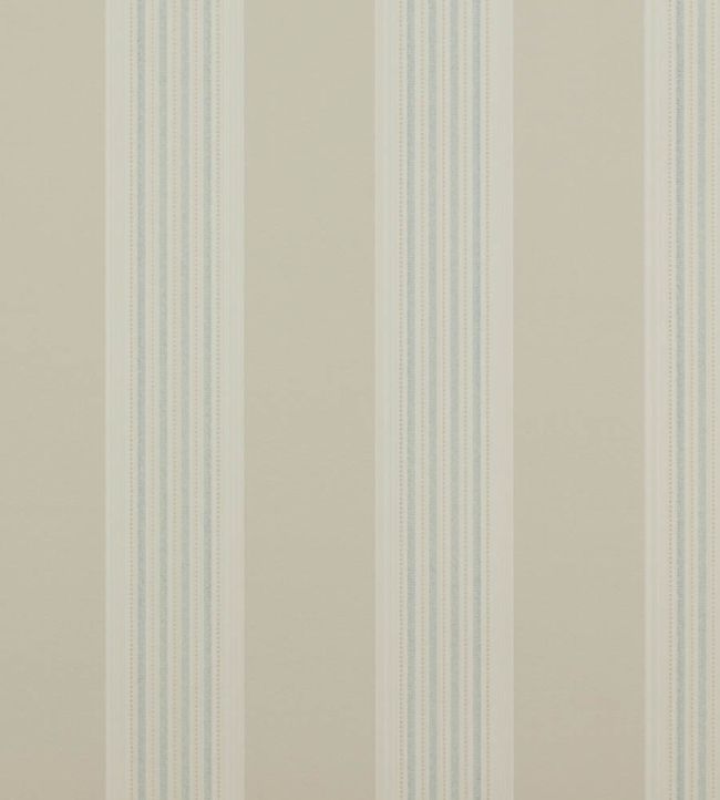 Tealby Stripe Wallpaper by Colefax And Fowler Beige / Blue