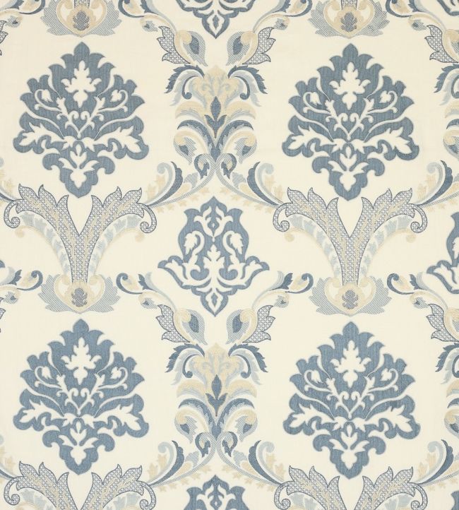 Cyrus Fabric by Colefax and Fowler Blue