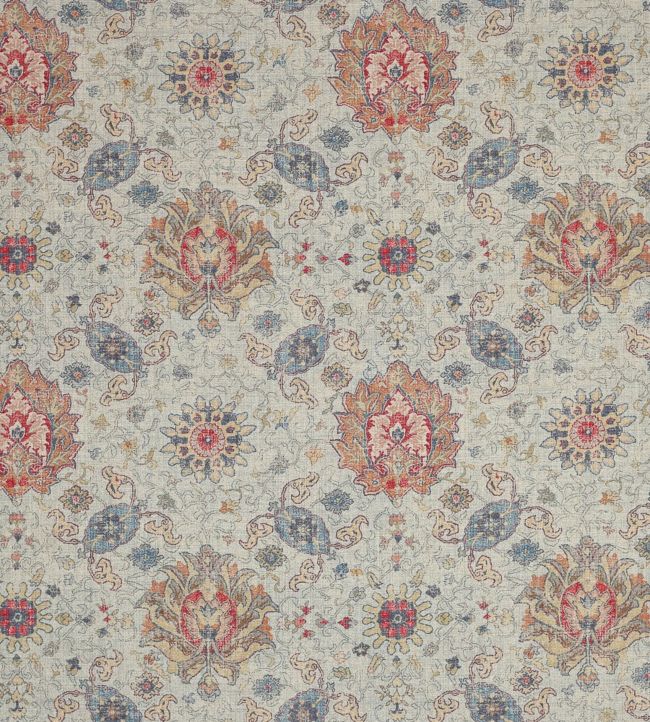 Jocasta Fabric by Colefax and Fowler Aqua