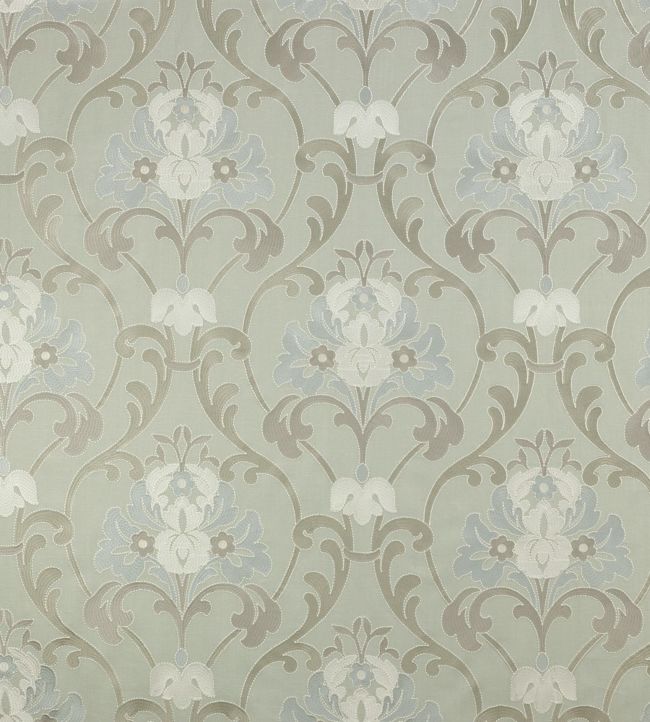 Lombard Fabric by Colefax and Fowler Aqua