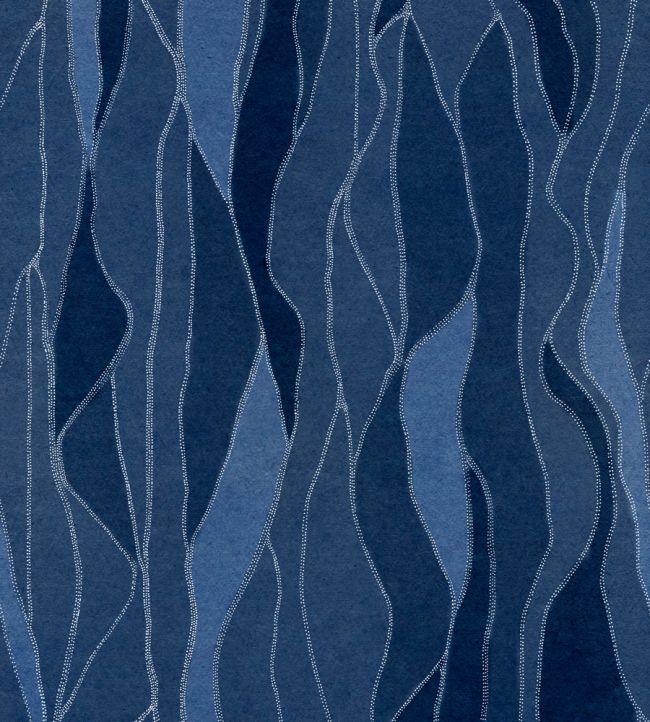 Collage Wallpaper by Coordonne Lapislazuli