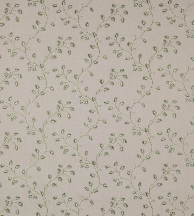 Colyton Linen Fabric by Colefax and Fowler Leaf Green