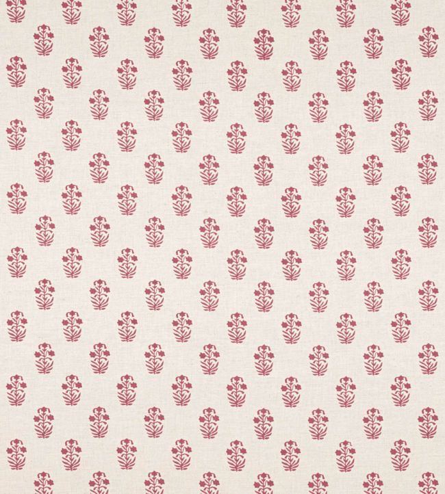 Corwin Fabric by Thibaut Raspberry on Natural