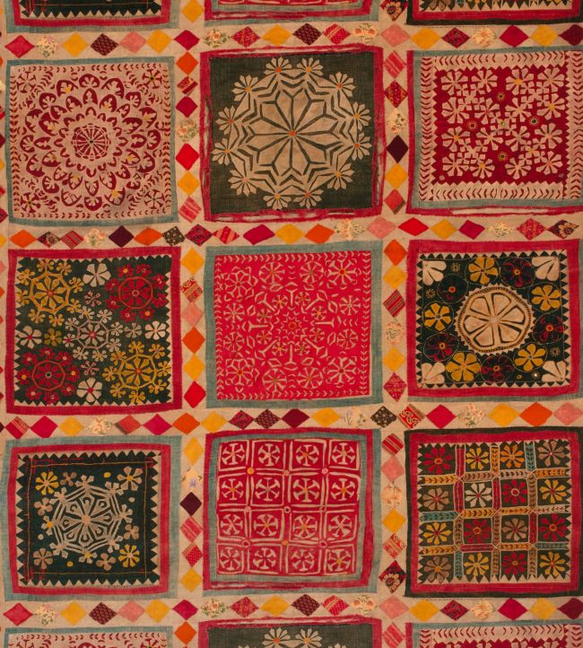 Courtyard Fabric in Multi by Andrew Martin Jane Clayton