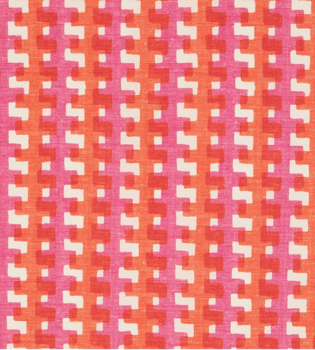 Cremaillere Performance Fabric by Christopher Farr Cloth Rosa