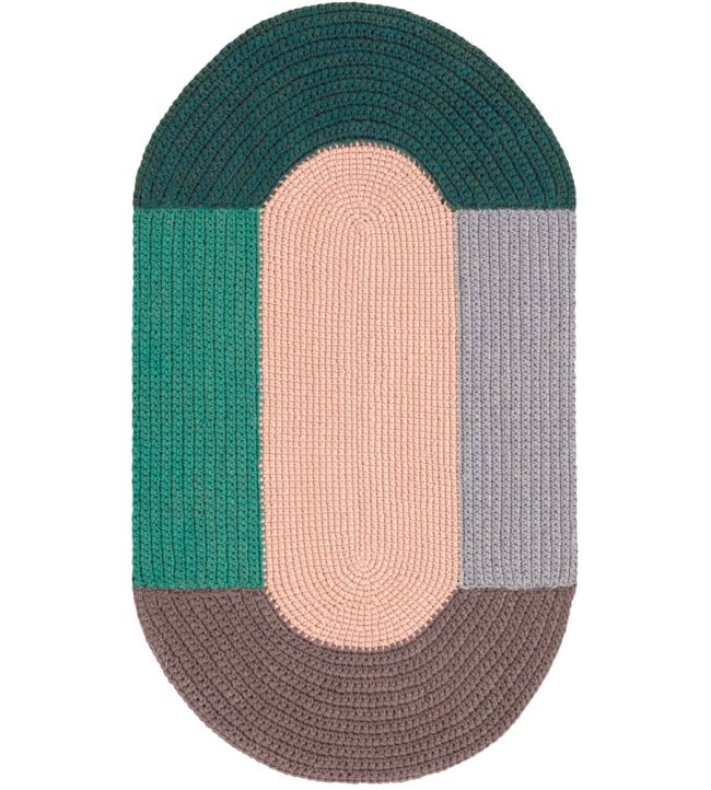 GAN Crochet Mono rug Pink 314184 Pink