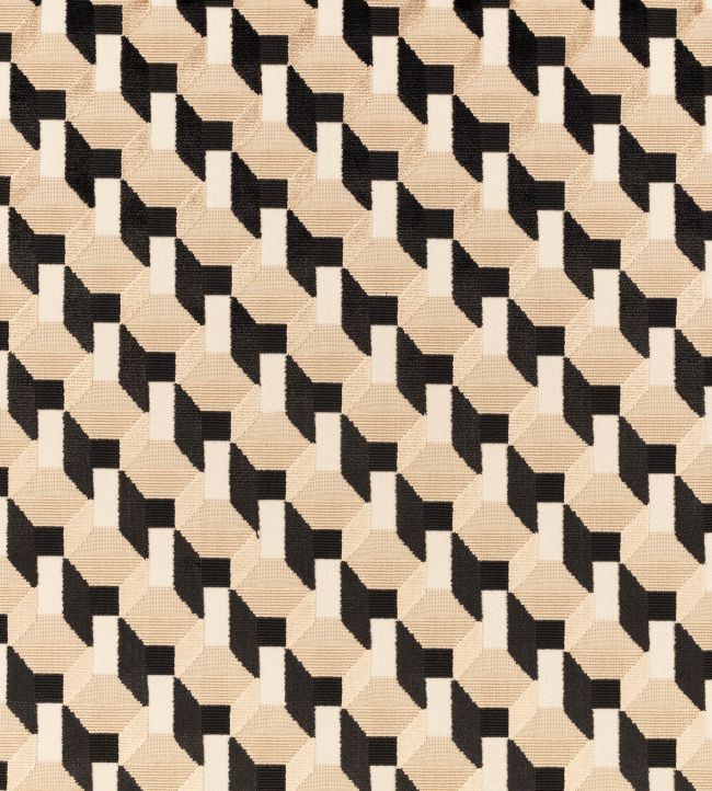 Cubic Fabric by Kirkby Design Monochrome