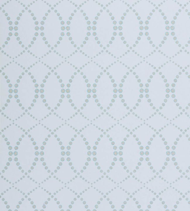 Daisy Chain Wallpaper by Vanderhurd Aquamarine