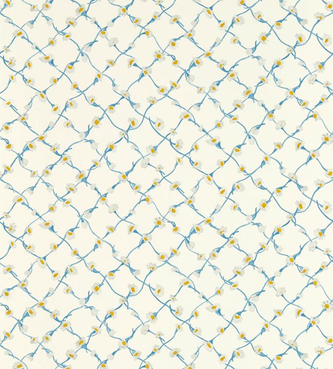 Daisy Trellis Wallpaper by Harlequin Lapis/Pearl