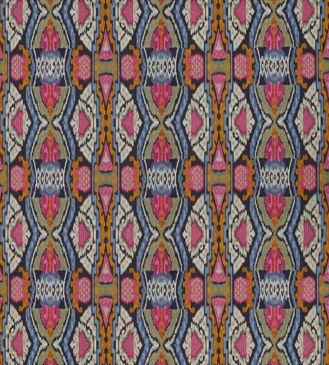 Dance in the Forest Fabric by Jim Thompson No.9 Jewel Tones