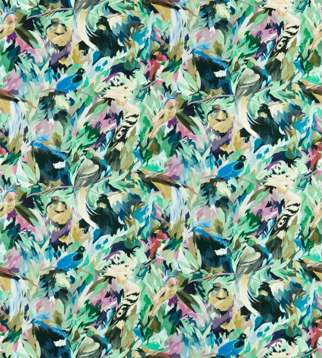 Dance Of Adornment Fabric in Wilderness Nectar Pomegranate by