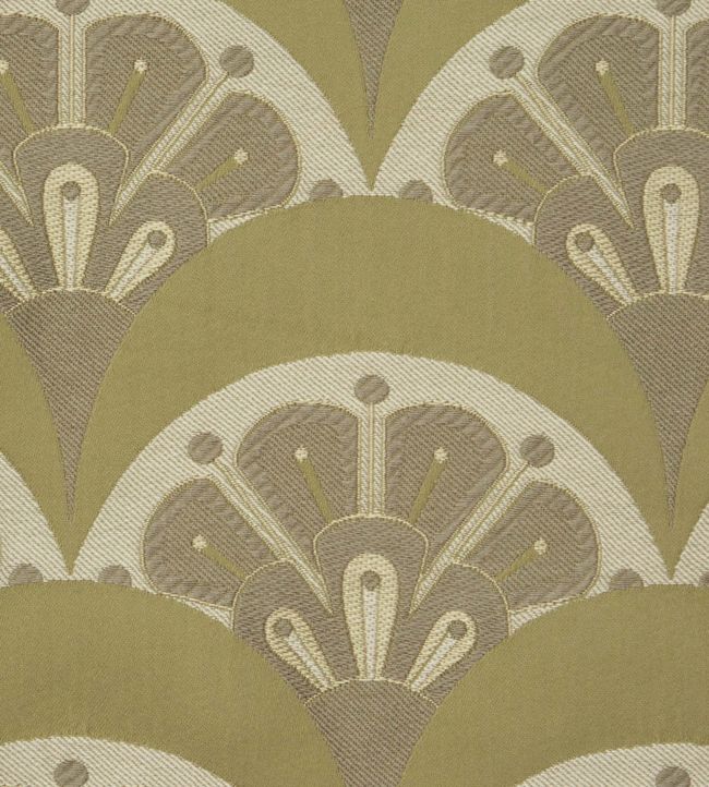 Deco Scallop in Multi Jacquard Fabric by Liberty Lichen