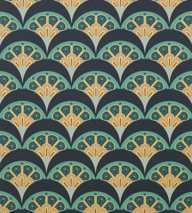 Deco Scallop Wallpaper by Liberty Jade