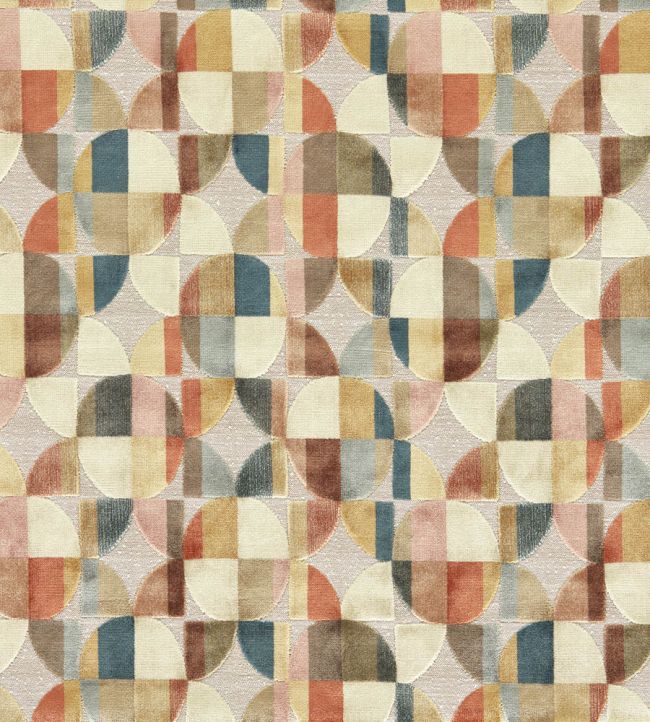 Delaunay Fabric by Clarke & Clarke Multi