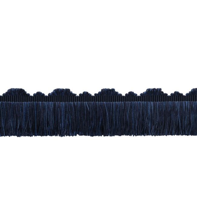 Delicat Silk Cut Fringe Trimming by Samuel & Sons Navy
