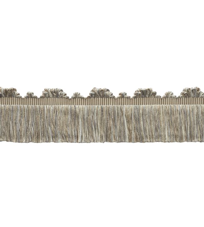 Delicat Silk Cut Fringe Trimming by Samuel & Sons Pewter
