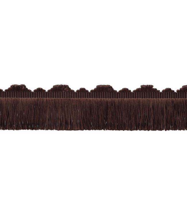 Delicat Silk Cut Fringe Trimming by Samuel & Sons Walnut