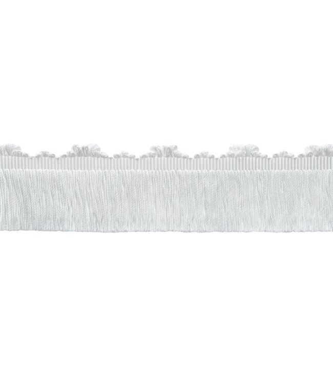 Delicat Silk Cut Fringe Trimming by Samuel & Sons White
