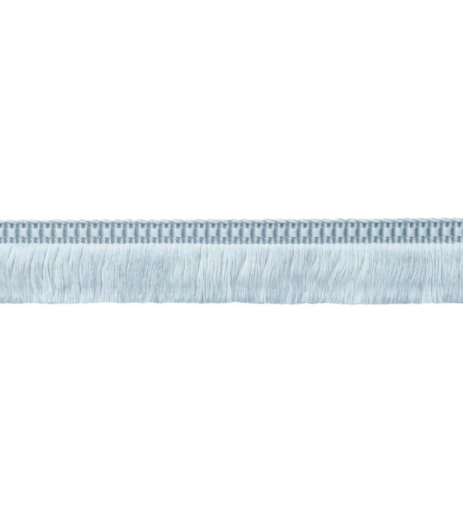 Delicat Silk Moss Fringe Trimming by Samuel & Sons Ice Blue