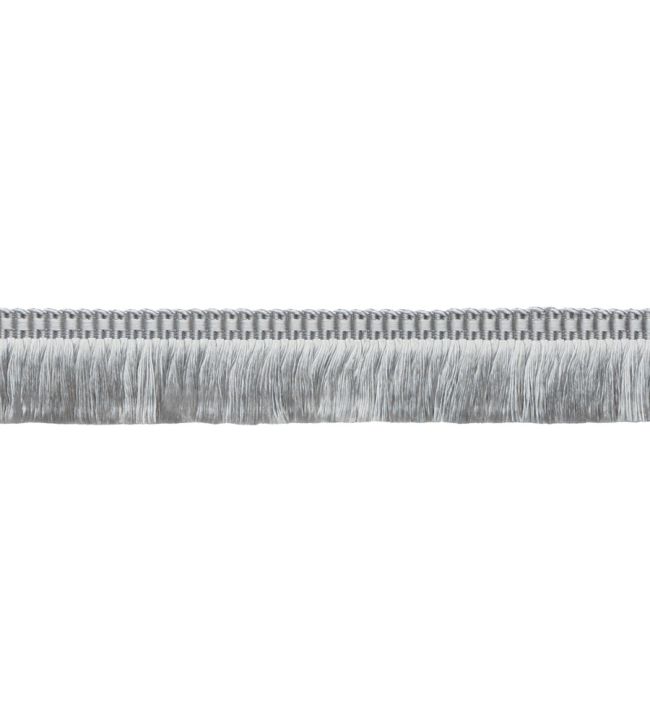 Delicat Silk Moss Fringe Trimming by Samuel & Sons Platinum