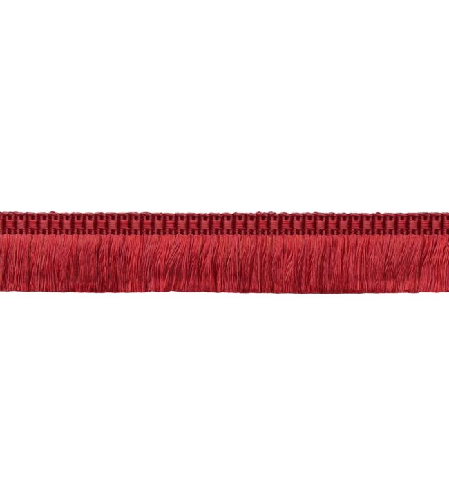 Delicat Silk Moss Fringe Trimming by Samuel & Sons Poppy